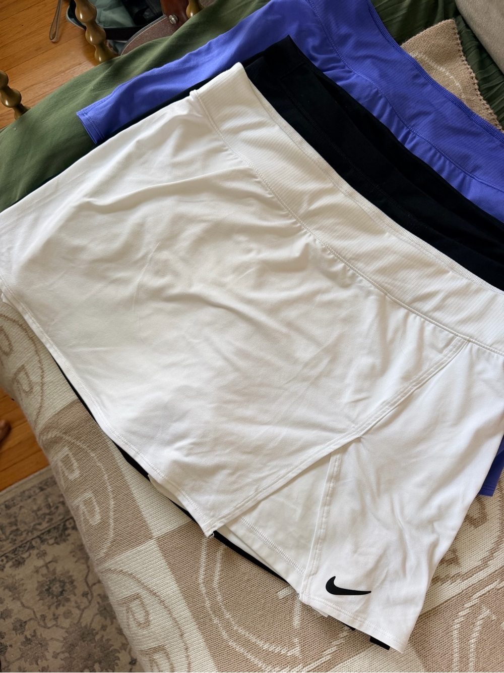 4-pack Nike Women's Athletic Shorts Skort Set - White, Black, Purple